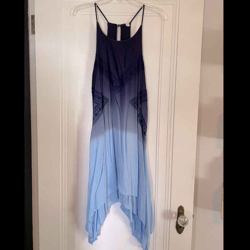 Francesca’s Blue Two Tone Gradient Dress